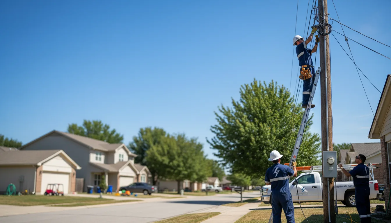 Residential electrician providing installation services in Wellington, CO